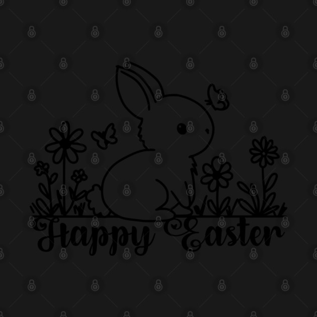 Easter Bunny Doodle by H. R. Sinclair