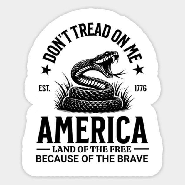 Don't tread on me Sticker by David's Store 3