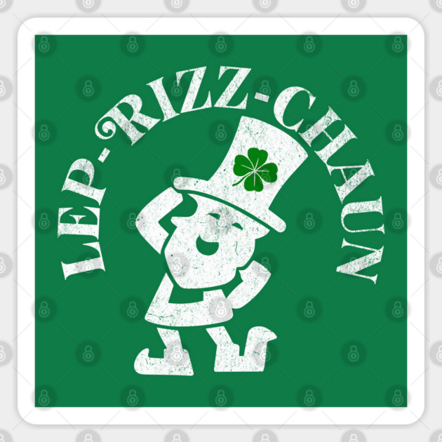 St Patrick's Day Lep-Rizz-Chaun Saint Paddy's Day Leprechaun Sticker by Yesteeyear