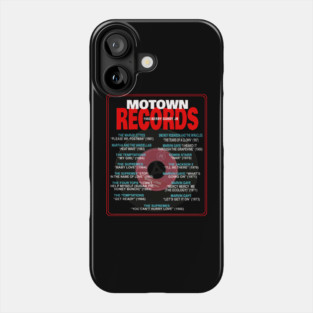 Motown Records Discography Series 1 - Greatest Hits Phone Case