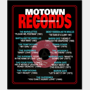 Motown Records Discography Series 1 - Greatest Hits Posters and Art