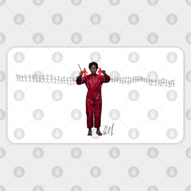 US: Paper People Sticker by 51Deesigns