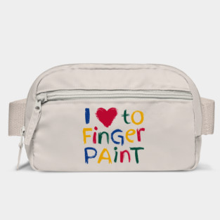 I Heart Love To Finger Paint I'm Paint Cute Couple Valentine Bag