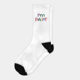 I Heart Love To Finger Paint I'm Paint Cute Couple Valentine Socks