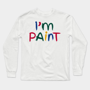 I Heart Love To Finger Paint I'm Paint Cute Couple Valentine Long Sleeve T-Shirt