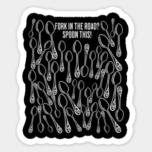 Fork In The Road?  Well, Spoon This! spoons design Magnet