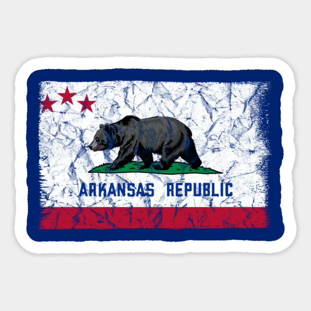 República de Arkansas Sticker by rt-shirts