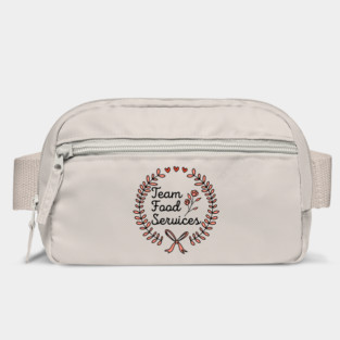 Elegant Team Food Services Floral Wreath Design Bag