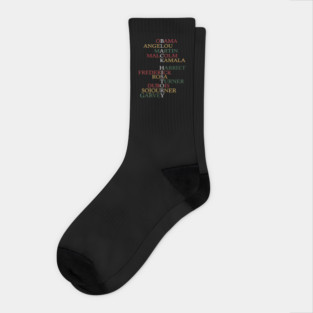 Womens Black History Month Apparel Powerful Leaders Socks