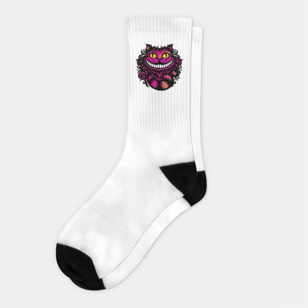 Cheshire Cat Socks by DickinsonDesign