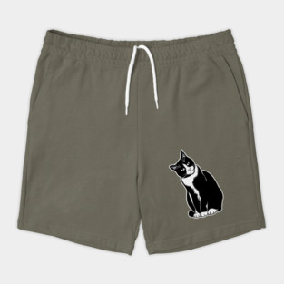 Tuxedo Cat Artwork Shorts
