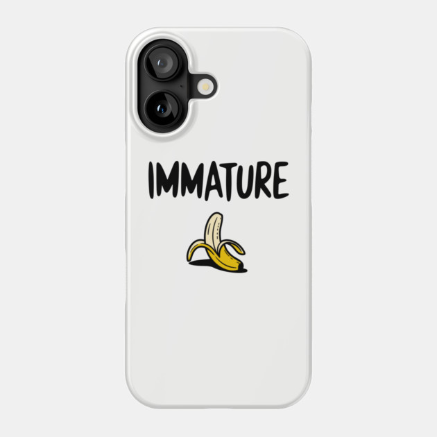 Immature Funny Childish Mischievous Personality Phone Case by Anticorporati