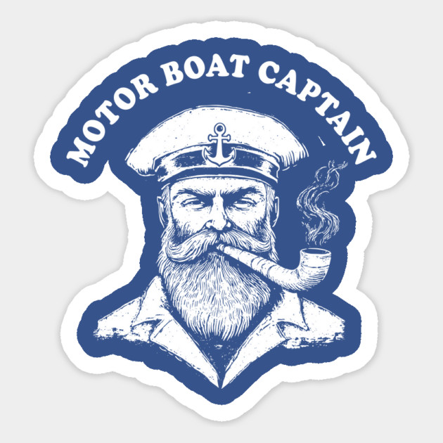 Vintage Nautical Motor Boat Captain Magnet by AZEERTEE