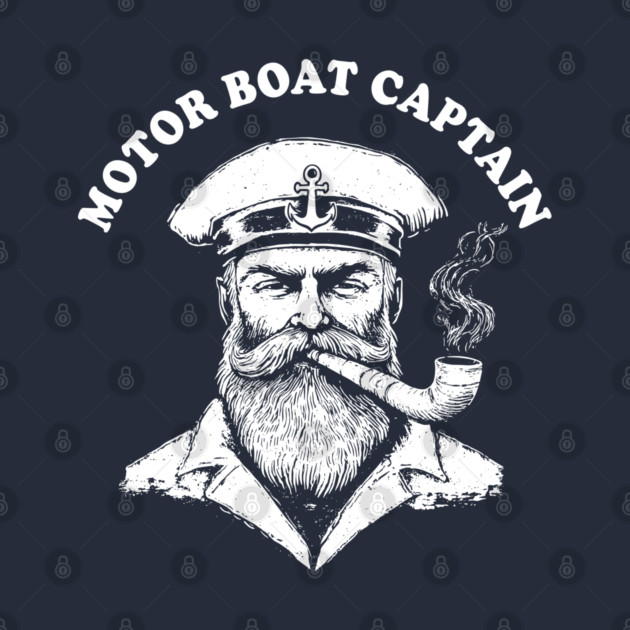 Vintage Nautical Motor Boat Captain by AZEERTEE