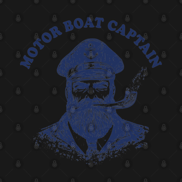 Vintage Nautical Motor Boat Captain by AZEERTEE