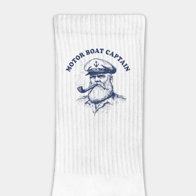 Vintage Nautical Motor Boat Captain by AZEERTEE