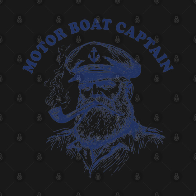 Vintage Nautical Motor Boat Captain by AZEERTEE