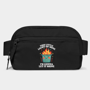 Funny Dumpster Fire "This Little Light of Mine" Design Bag