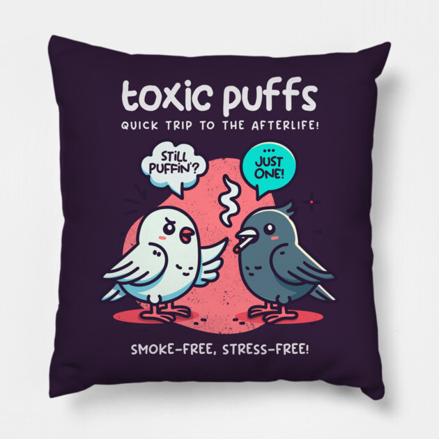 TOXIC PUFFS Pillow by Fabrik