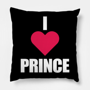 I LOVE PRINCE (Red Heart) Pillow