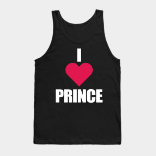 I LOVE PRINCE (Red Heart) Tank Top