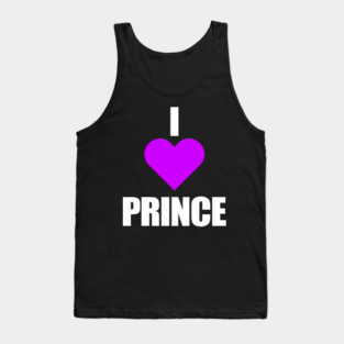 I LOVE PRINCE (Purple Heart) Tank Top