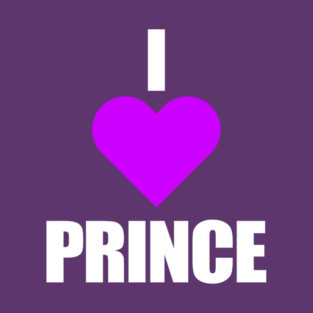 I LOVE PRINCE (Purple Heart) T-Shirt