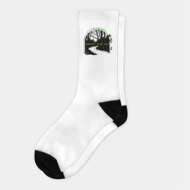 Let's Find Somewhere Socks by DIGITAL MERCH CREATIONS