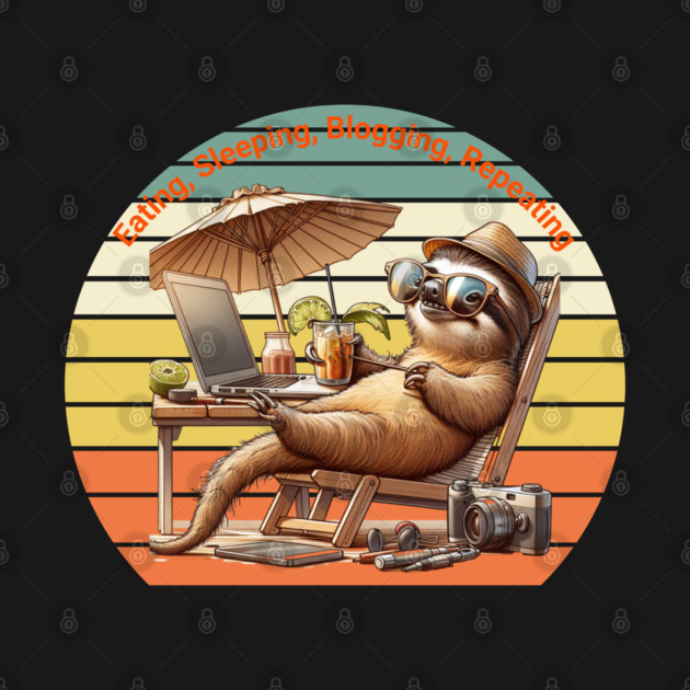 Eating, Sleep, Blogging, Repeat Cute Slot On Vacation by Pilotshark