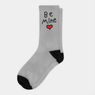 Be Mine on Valentines Day Socks