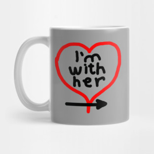 I'm With Her (right arrow) Mug