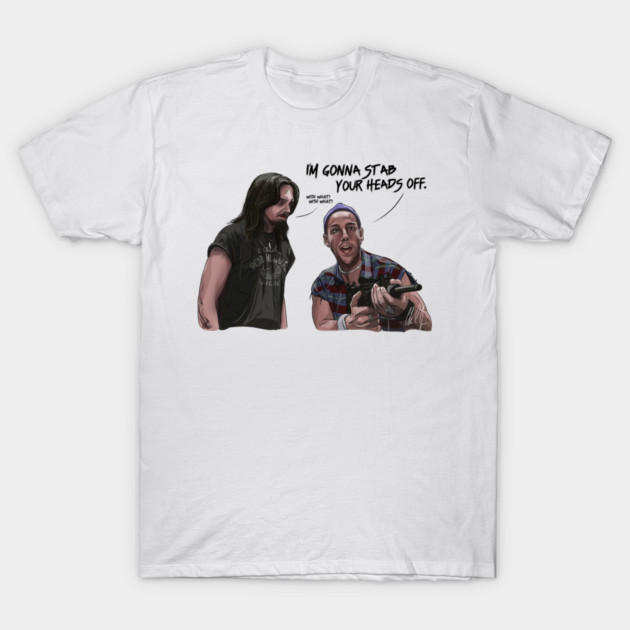 Airheads: Stab Your Heads Off T-Shirt by 51Deesigns