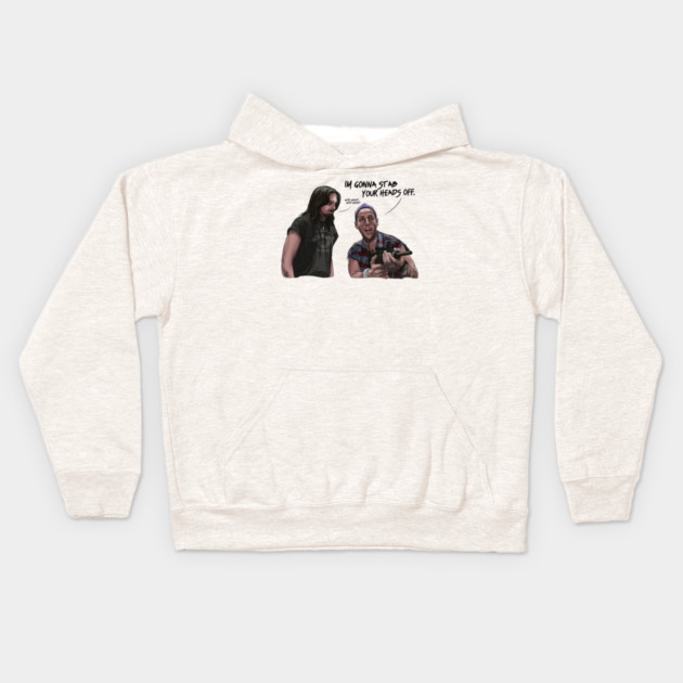 Airheads: Stab Your Heads Off Kids Hoodie by 51Deesigns