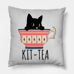 KIT-TEA Stealthy Sips Pillow