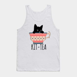 KIT-TEA Stealthy Sips Tank Top
