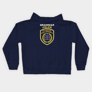 Grammar Police Kids Hoodie