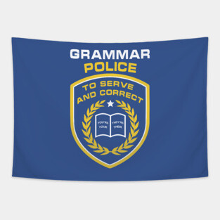 Grammar Police Tapestry