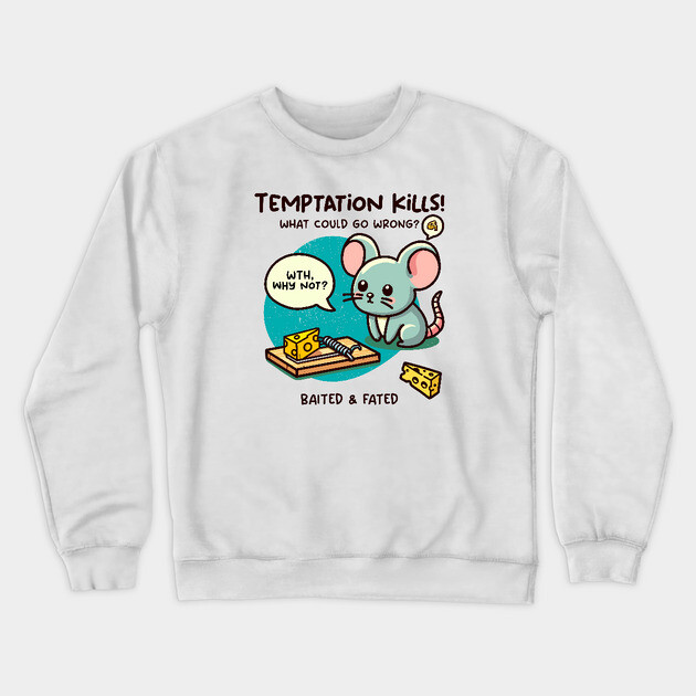 TEMPTATION KILLS! Crewneck Sweatshirt by Fabrik