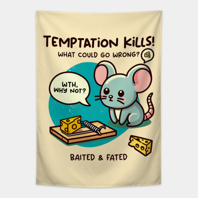TEMPTATION KILLS! Tapestry by Fabrik