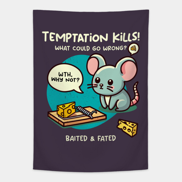 TEMPTATION KILLS Tapestry by Fabrik