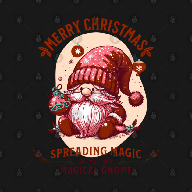 Magical Gnome Merry Christmas Magic by TEENIE DESIGN
