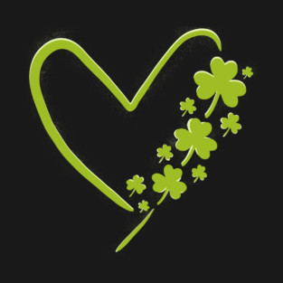 Saint Patrick Heart Clover T-Shirt