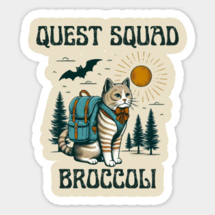 Quest Fantasy Squad Broccoli Cat Adventure Magnet