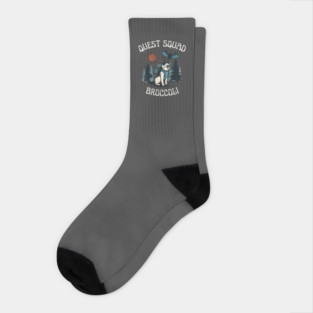 Quest Fantasy Squad Broccoli Funny Cat Adventure Socks