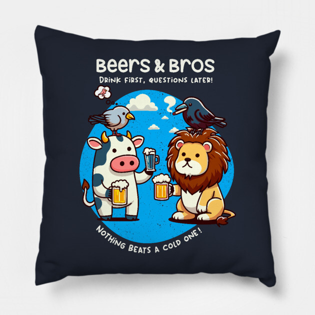 BEERS AND BROS Pillow by Fabrik
