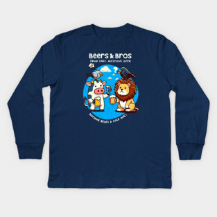BEERS AND BROS Kids Long Sleeve T-Shirt