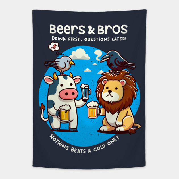 BEERS AND BROS Tapestry by Fabrik