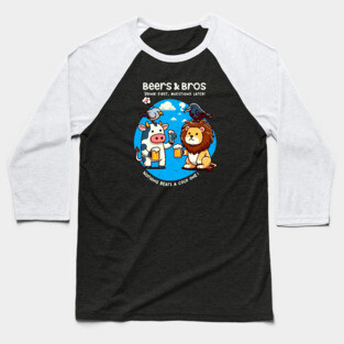 BEERS AND BROS Baseball T-Shirt