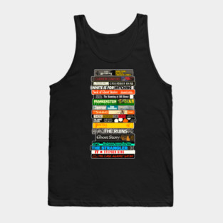 Greatest Horror Books Of All Time Book Stack Tank Top