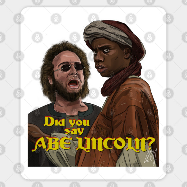 Robin Hood Men In Tights: Abe Lincoln? Sticker by 51Deesigns